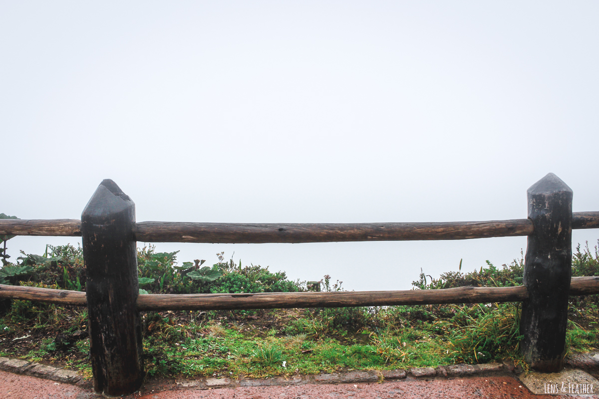 Fog covering Poas Volcano in Costa Rica